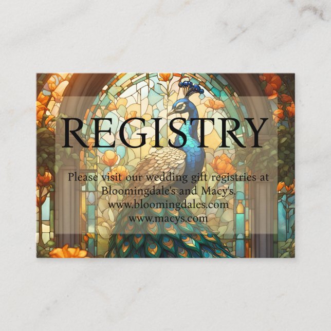 Cartões de Gabinete de Registro de Casamento Paquo (Frente)