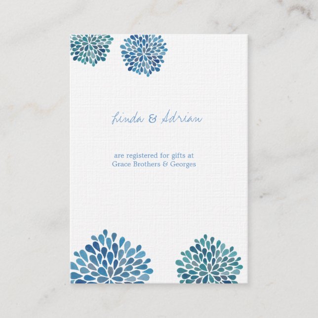 Cartões de gabinete Instruções Registro Cartões de (Frente)