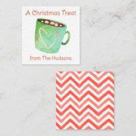 Cartões de gabinete para presentes de chocolate qu