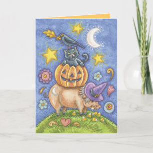 Cartões de Gato de Halloween