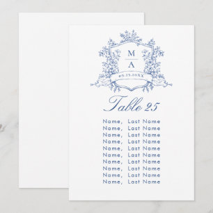 Cartões de Gráfico de Casamento de Grace Ornamenta