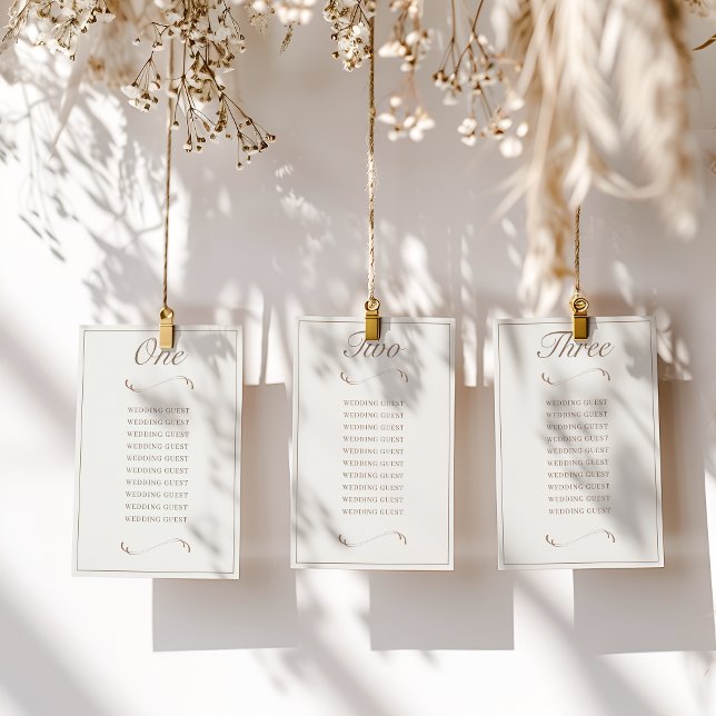 Cartões de Gráfico de Casamento de Ivory & Ash (Criador carregado)