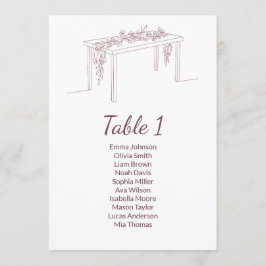 Cartões de Gráfico de Casamento Elegante Minimalis