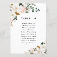 Cartões de Gráfico de Casamento Floral Dourado, Co