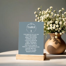 Cartões de Gráfico de Mesa de Casamento das Flores