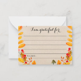 Cartões de Gratidão - Atividade de Ação de Graças