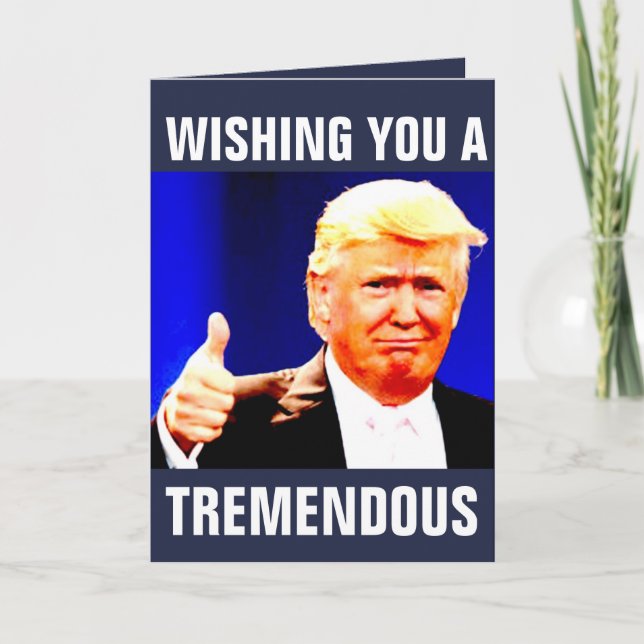 CARTÕES DE GREETING DE ANOS NOVOS DE TRUMP DONALD (Frente)