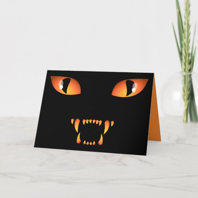 Cartões de Halloween Convites de Festa Personaliza (Frente)