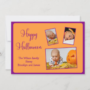 Cartões de Halloween Felizes Personalizados Adicio