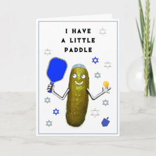 Cartões de Hanukkah de Pickleball