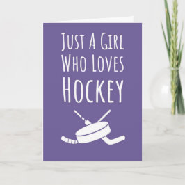 Cartões de Hockey Cor-de-Rosa Para Garotas Para Cr