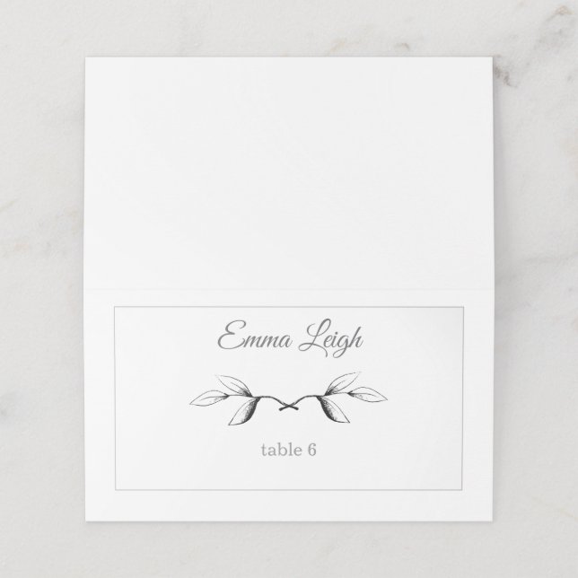 Cartões de Ilustração Floral (Exterior/Desdobrado)
