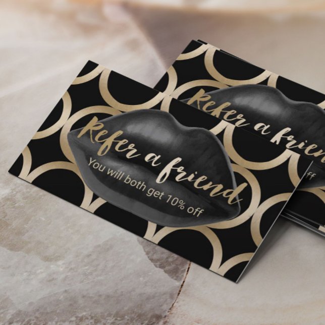 Cartões de Indicação | Artista geométrico de Lábio (Criador carregado)