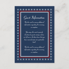 Cartões de Informação de Convidado para Casamento 