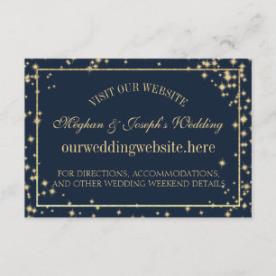 Cartões de informação estrelados do casamento d