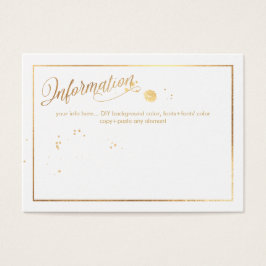 Cartões de Informação PixDezines/Mármore /Branco+D