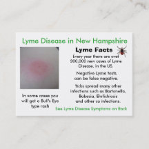Cartões de Informação sobre Doença de Lyme em New
