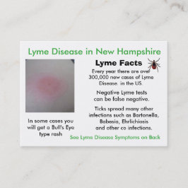 Cartões de Informação sobre Doença de Lyme em New 