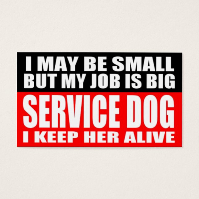 Cartões de Informações de Cachos de Serviço ADA (Frente)