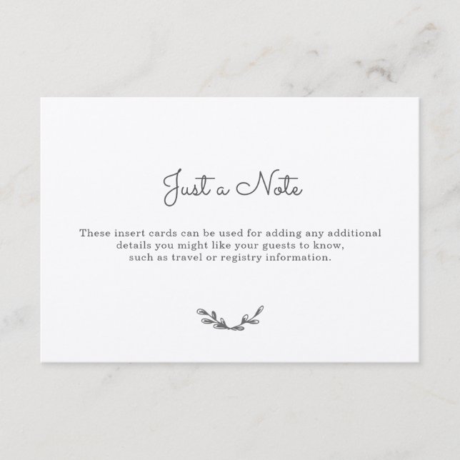 Cartões de Inserção Country Gingham (Frente)