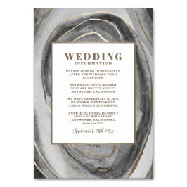 Cartões de Inserção de Casamento de Agata Geode Ge