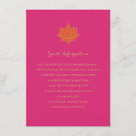 Cartões de Inserção de Mehndi Elegantes