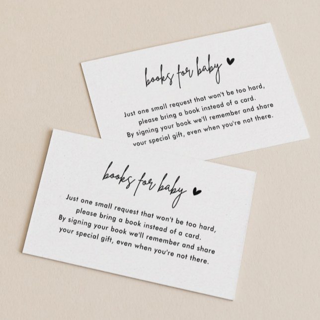 Cartões de inserção de solicitação de livro de Chá (Criador carregado)