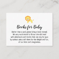 Cartões de Inserção de Solicitação de Livro Simple