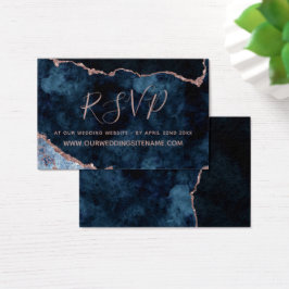 Cartões de inserção do site RSVP de casamento do M