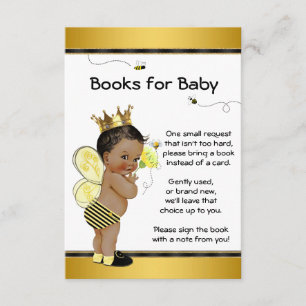 Cartões de Inserção para Chá de Bebê 'Bee Bring A