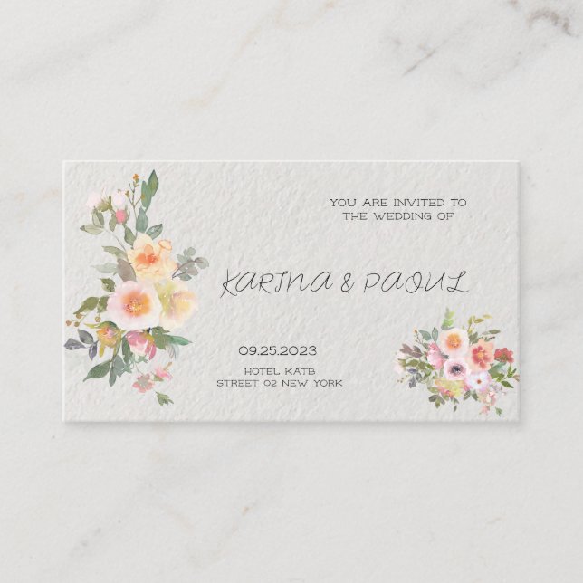 CARTÕES DE INVISTA PARA O CASAMENTO (Frente)