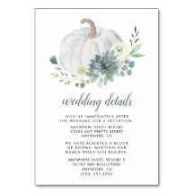 Cartões De Invólucro Para Casamento De Abóbora Bra