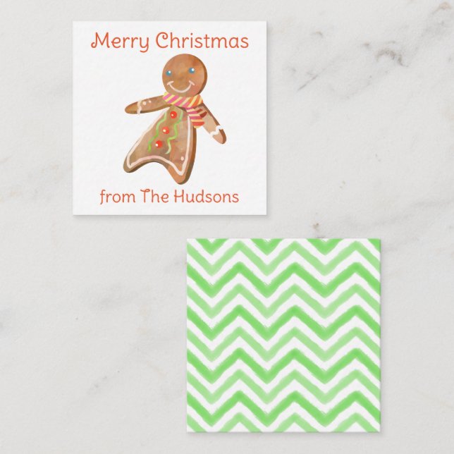 Cartões De Invólucro Para Presentes De Pão De Água (Frente/Verso)