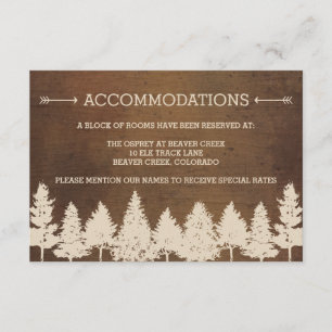 Cartões de Invólucro Rustic Woodland