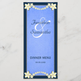 Cartões de Janto Rustic Blue Floral