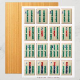 Cartões de jogo (4) - Bambu 4-7