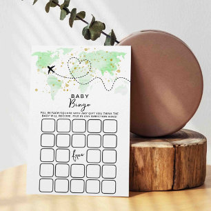 Cartões de Jogo de Bingo de Mapa de Viagem de Aven