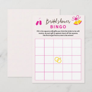 Cartões de Jogo de Casamento Bingo, Chá de panela