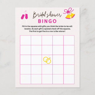Cartões de Jogo de Casamento de Bingo, Chá de pane