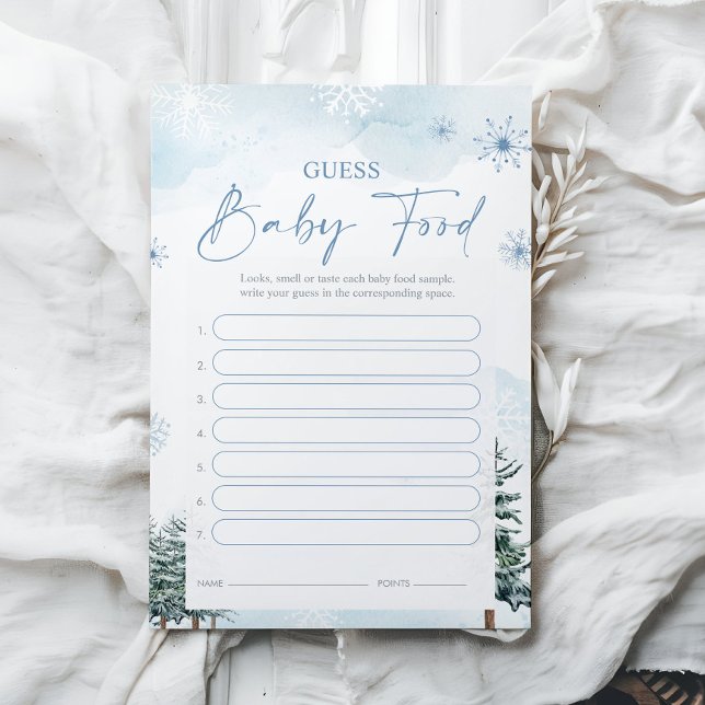 Cartões de Jogo de Comida de Bebê - Jogo de Chá de (Criador carregado)