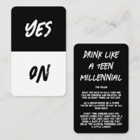 Cartões de jogo de festa