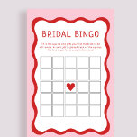 Cartões de jogos do Bingo, Chá de panela Vermelho<br><div class="desc">Cartões de jogos do Bingo,  Chá de panela Vermelho retrorreflectores</div>