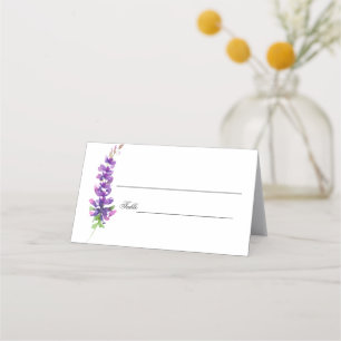 Cartões de Lavanda de Aquarela Púrpura