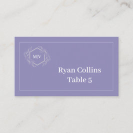 Cartões de lavanda Monogramas