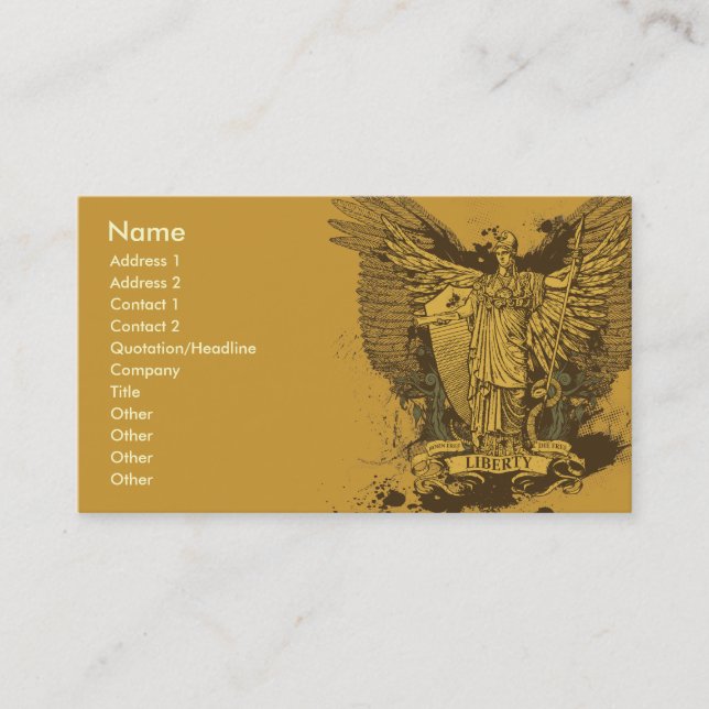 Cartões de Libertas do eleitor da liberdade (Frente)