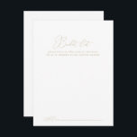 Cartões de Lista de Baldes Clássicos de Casamento<br><div class="desc">Estes cartões de balde de casamento clássicos são a atividade perfeita para uma recepção de casamento ou chá de panela rústica. O design simples e elegante apresenta a tipografia clássica e de rico em ouro. Altere o texto para se adequar a qualquer evento de vida. O sinal da lista de...</div>