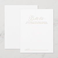 Cartões de Lista de Baldes Clássicos de Casamento
