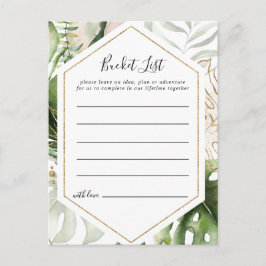 Cartões de lista de Baldes geométricos Dourados de