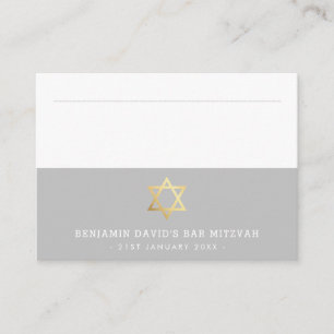 CARTÕES DE LOCAL Bar Mitzvah, estrela david da cin