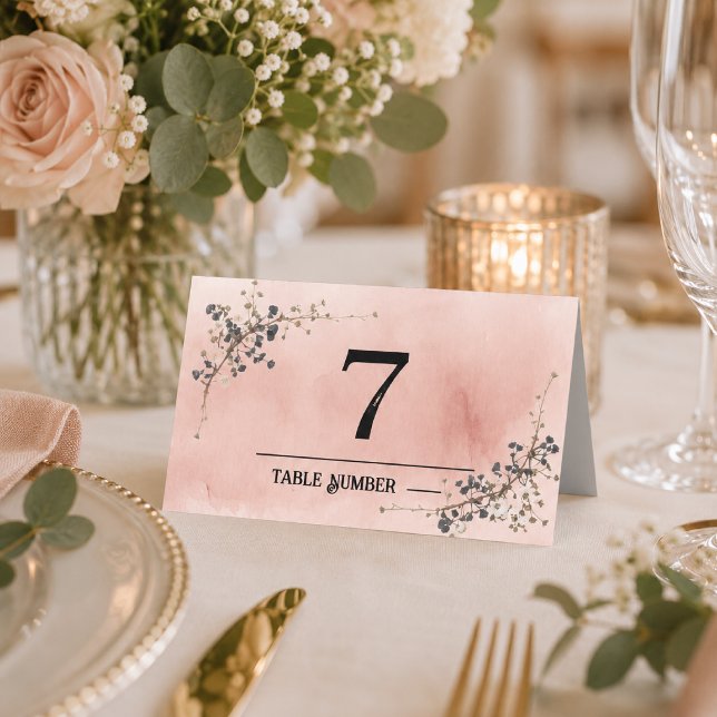 Cartões de Local de Casamento com Elegância Botâni (Criador carregado)